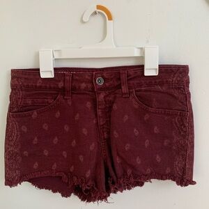 VANS vintage mini coloured distressed print denim size 7